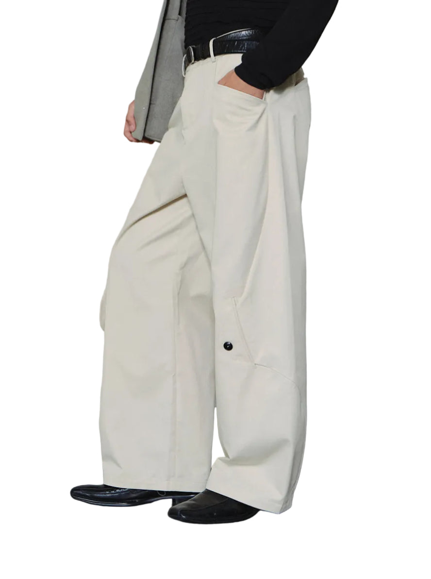 Deconstructed Placket Pants