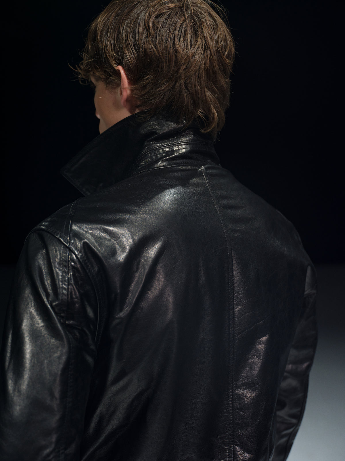 A06 JET Washed Waxed Steerhide Leather Jacket