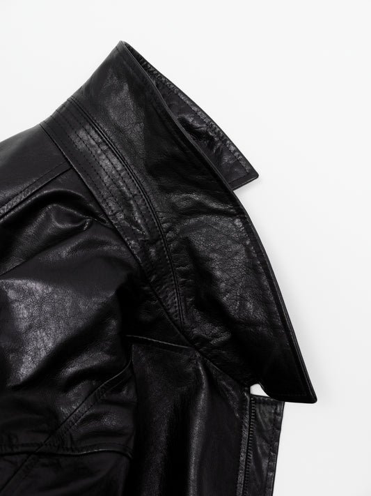 A06 JET Washed Waxed Steerhide Leather Jacket