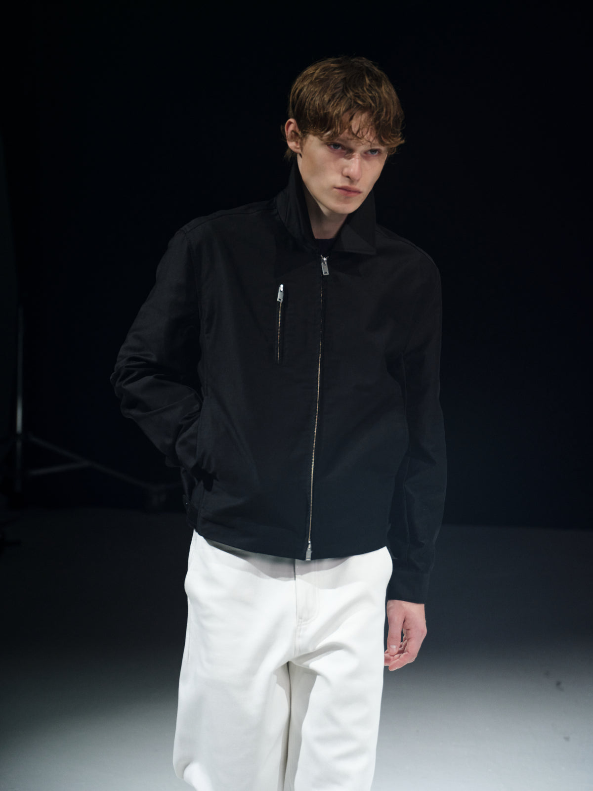 A02 MOSKI MoleSkin Classic Fit Waist-Cinching Jacket