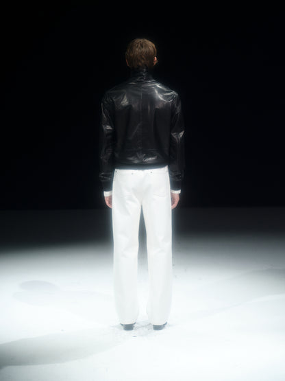 A06 JET Washed Waxed Steerhide Leather Jacket