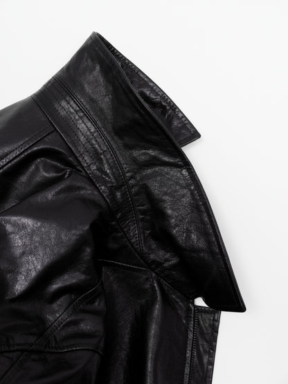 A06 JET Washed Waxed Steerhide Leather Jacket